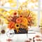 Glitzhome&#xAE; 14&#x22; Fall Floral Cart Centerpiece